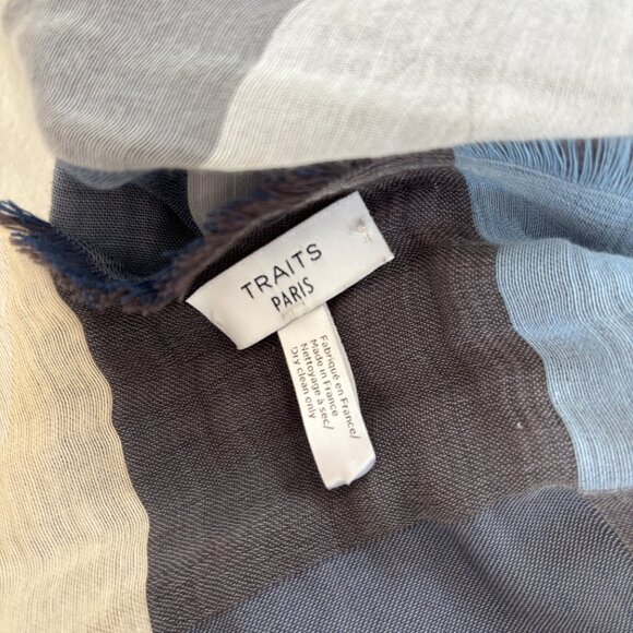 Traits Paris Silk and Cotton Scarf - Picture 4 of 5